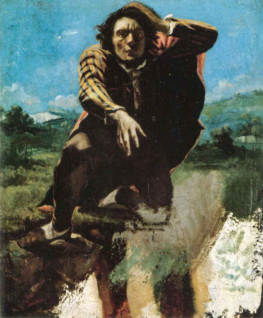 Gustave Courbet L'Homme fou de peur